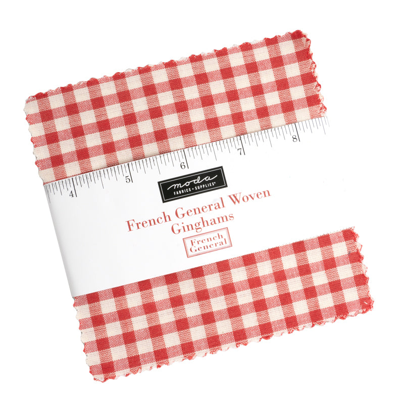 French General Woven Gingham Moda Charm Pack